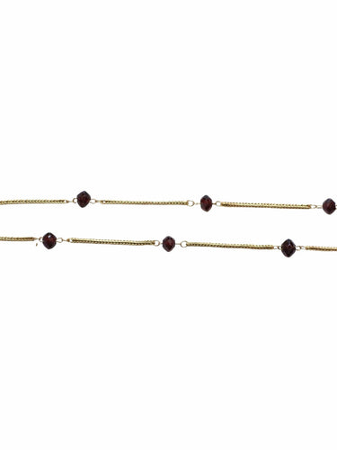 Collier Collier vintage or et perles de grenat 58 Facettes