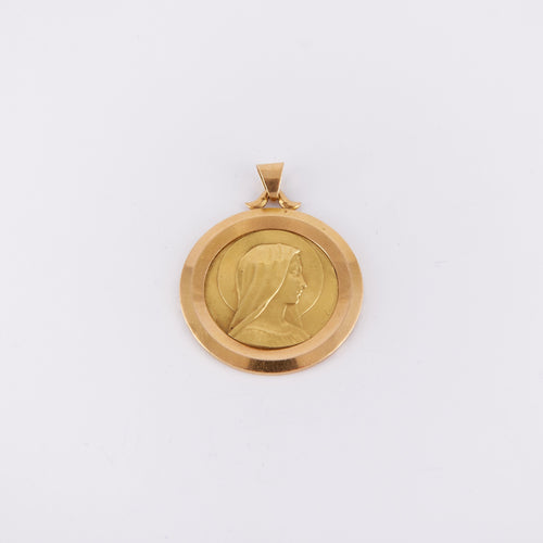 Pendentif Médaille Vierge de profil 58 Facettes DV0055-1