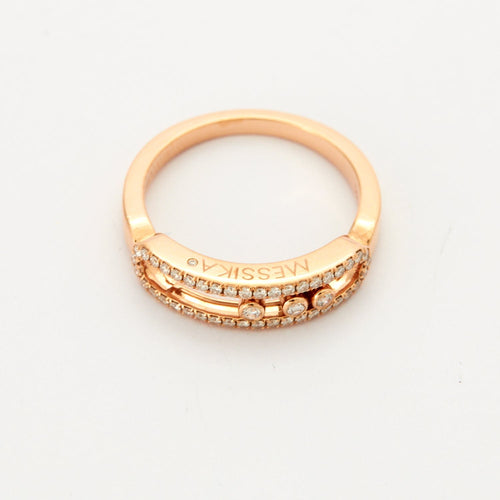 Bague 53 MESSIKA - Bague Move Pavée Or Rose 58 Facettes DV0360-1