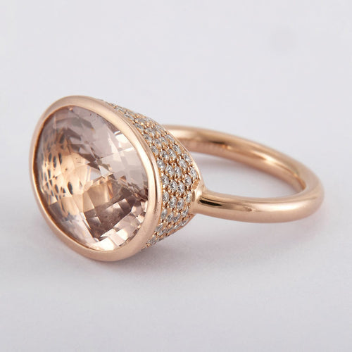 Bague 50 MORGANNE BELLO - Bague Coquine Tourmaline rose 58 Facettes DV0001-1