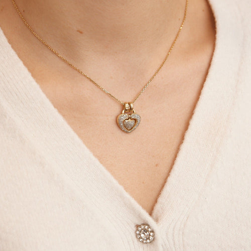 Pendentif Pendentif Coeur Diamants 58 Facettes DV0154-1