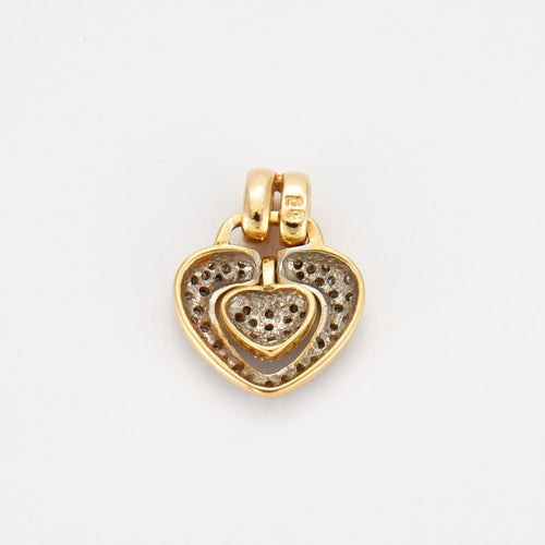 Pendentif Pendentif Coeur Diamants 58 Facettes DV0154-1
