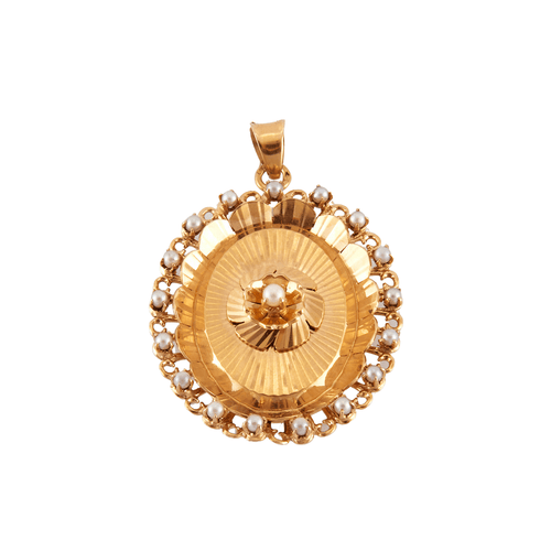 Pendentif Pendentif Porte-Souvenir Perles Or Jaune 58 Facettes DV0012-2