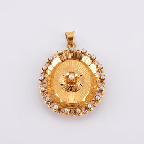 Pendentif Pendentif Porte-Souvenir Perles Or Jaune 58 Facettes DV0012-2