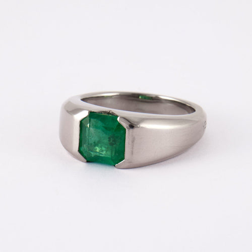 Bague 62 Philomène Thebault - Bague jonc Emeraude 58 Facettes DV0043-1