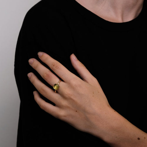 Bague 56 POMELLATO - Bague NUDO Prasiolite 58 Facettes DV0189-1
