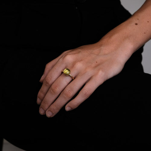 Bague 56 POMELLATO - Bague NUDO Prasiolite 58 Facettes DV0189-1