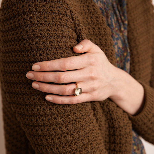 Bague 52 POMELLATO - Bague Nudo Quartz vert 58 Facettes DV0088-1