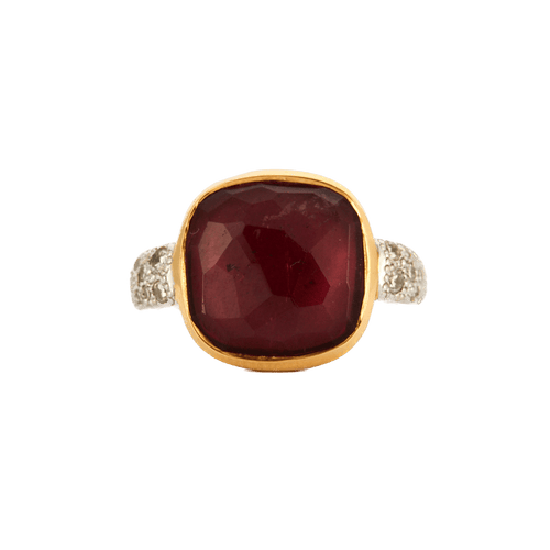 Bague 48 POMELLATO - Bague SHERAZADE Grenat Diamants 58 Facettes DV0343-13