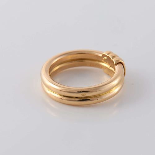 Bague 54 CHAUMET Bague Double anneau 58 Facettes 1