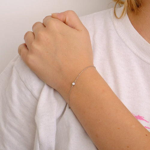 Bracelet TIFFANY & CO - Bracelet DIAMOND BY THE YARD en argent et diamant 58 Facettes DV0233-2