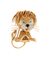 Broche VAN CLEEF & ARPELS (Attribué à) Broche Lion ébouriffé 58 Facettes DV0101-1