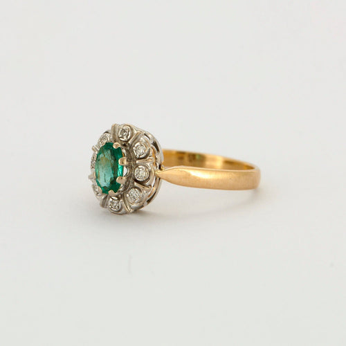 Bague 55 Bague Emeraude Ovale 58 Facettes DV0222-30