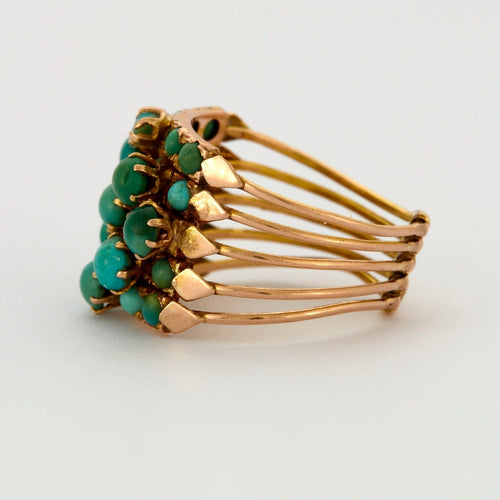 Bague 56 Bague Harem Turquoises 58 Facettes DV0222-24