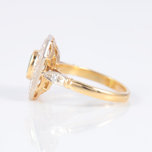 Bague 49 Bague Marguerite Emeraude Diamants 58 Facettes 1