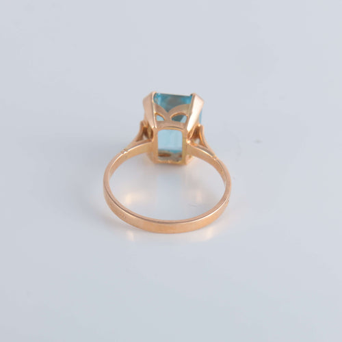 Bague Bague Topaze bleue 58 Facettes