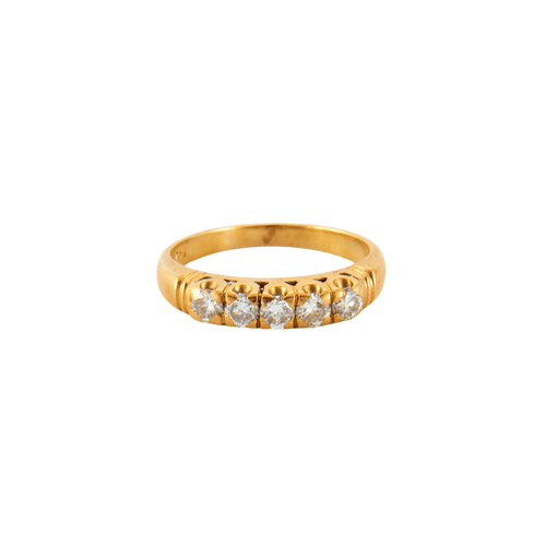 Bague Bague en or jaune & diamants 58 Facettes