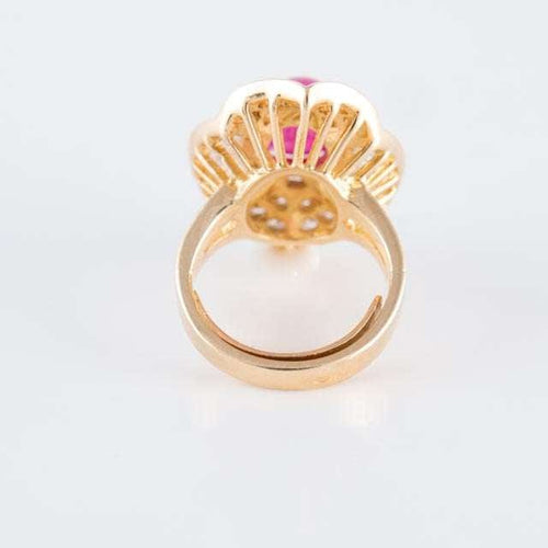 Bague 46 Bague Jupe Rubis cabochon Diamants 58 Facettes HS20852