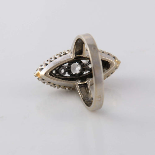 Bague Bague Marquise pavage Diamants 58 Facettes 1