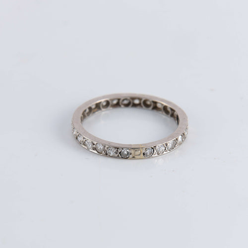 Bague 56 Alliance américaine Diamants 0.50ct 58 Facettes FM68