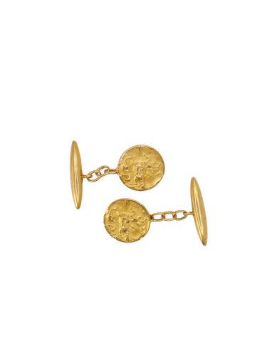 Boutons de Manchette BECKER - Boutons de manchette Art-Nouveau Or jaune 58 Facettes J291