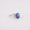 Bague 54 Bague Tanzanite, en or gris, diamants 58 Facettes