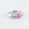 Bague Bague Jonc Saphirs roses Diamants 58 Facettes 1
