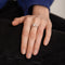 Bague 54 / Blanc/Gris / Or 750 Bague Solitaire Diamant 0.83 Carat 58 Facettes 120396R-200070R