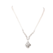 Collier Collier en or blanc 18 carats avec diamants 58 Facettes E360325