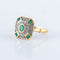 Bague 50 Bague Emeraudes Diamants Style Art Déco 58 Facettes 162