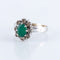 Bague 58 Bague Marguerite pierre verte 58 Facettes 144