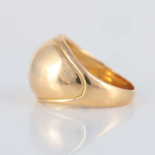 Bague Bague Bombée Or jaune 58 Facettes