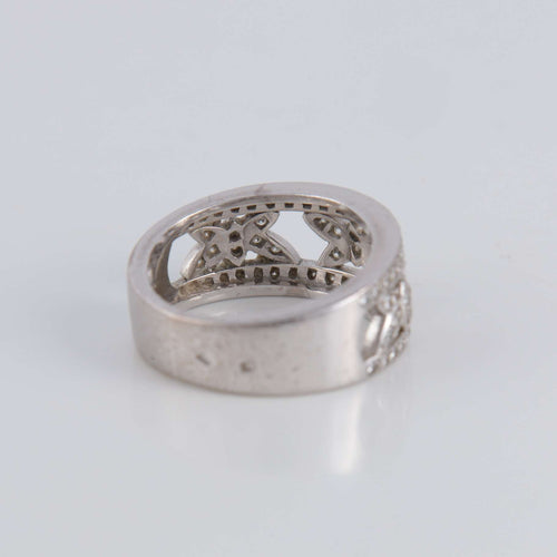 Bague 56 Bague ajourée Papillons Diamants 58 Facettes 1