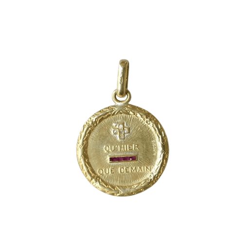 Pendentif Médaille Augis diamants 58 Facettes