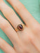 Bague 52 Bague or rose grenat cabochon 58 Facettes B9953