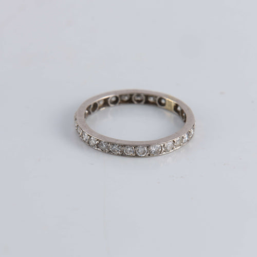 Bague 56 Alliance américaine Diamants 0.50ct 58 Facettes FM68