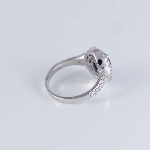 Bague 53 Bague style Marguerite Saphir Diamants 58 Facettes 1