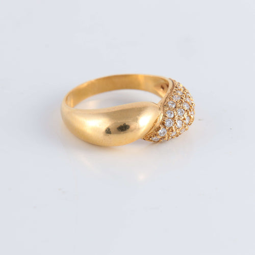 Bague 58 Bague Jonc pavage Diamants 58 Facettes FM78