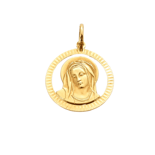 Pendentif Médaille buste Vierge 58 Facettes