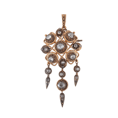 Pendentif Broche-pendentif Diamants 58 Facettes 1