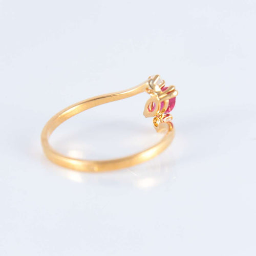 Bague 51 Bague fine Rubis Diamants 58 Facettes JE225