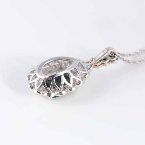 Collier Collier Saphir et Diamants Or blanc 58 Facettes