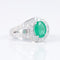 Bague Bague Jonc Emeraude Diamants 58 Facettes