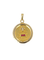Pendentif AUGIS - Médaille Amour "L'essentielle" grand modèle Or jaune Rubis 58 Facettes J251