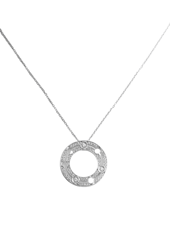 Collier Collier DINH VAN Pulse Or Blanc 750/1000 58 Facettes 64361-60747