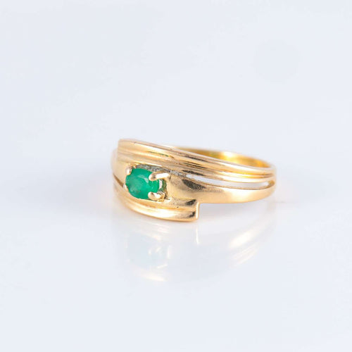 Bague 50 Bague Jonc Emeraude 58 Facettes JE243