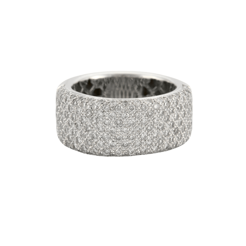 Bague 55 Bague jonc pavage Diamants 58 Facettes EL2-105