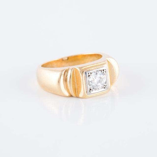 Bague Bague Tank Diamant taille ancienne 58 Facettes 1