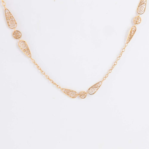 Collier Chaîne Maille Filigrane 58 Facettes 1