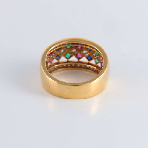Bague 53 Bague Arlequin large 58 Facettes FM62